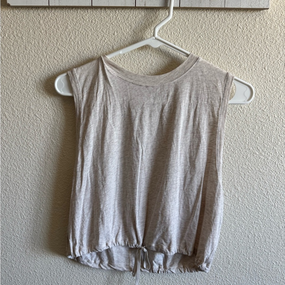 Lululemon tan string cropped Tank Top